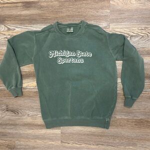Women’s Michigan State Spartan Comfort Colors Crewneck Sweatshirt - S